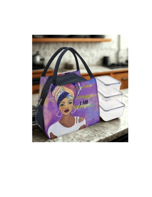 I Am Royal Lunch Bag Set with Box Containers
