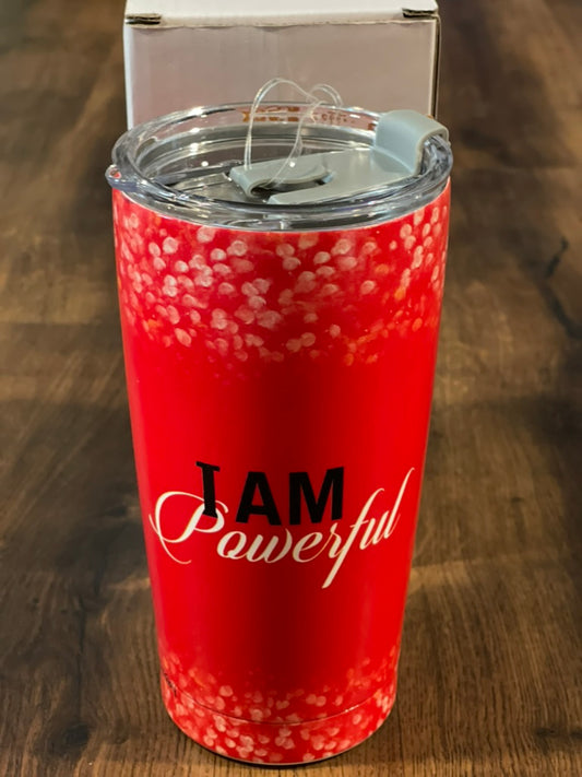 I Am Powerful Stainless Steel Travel Tumblers