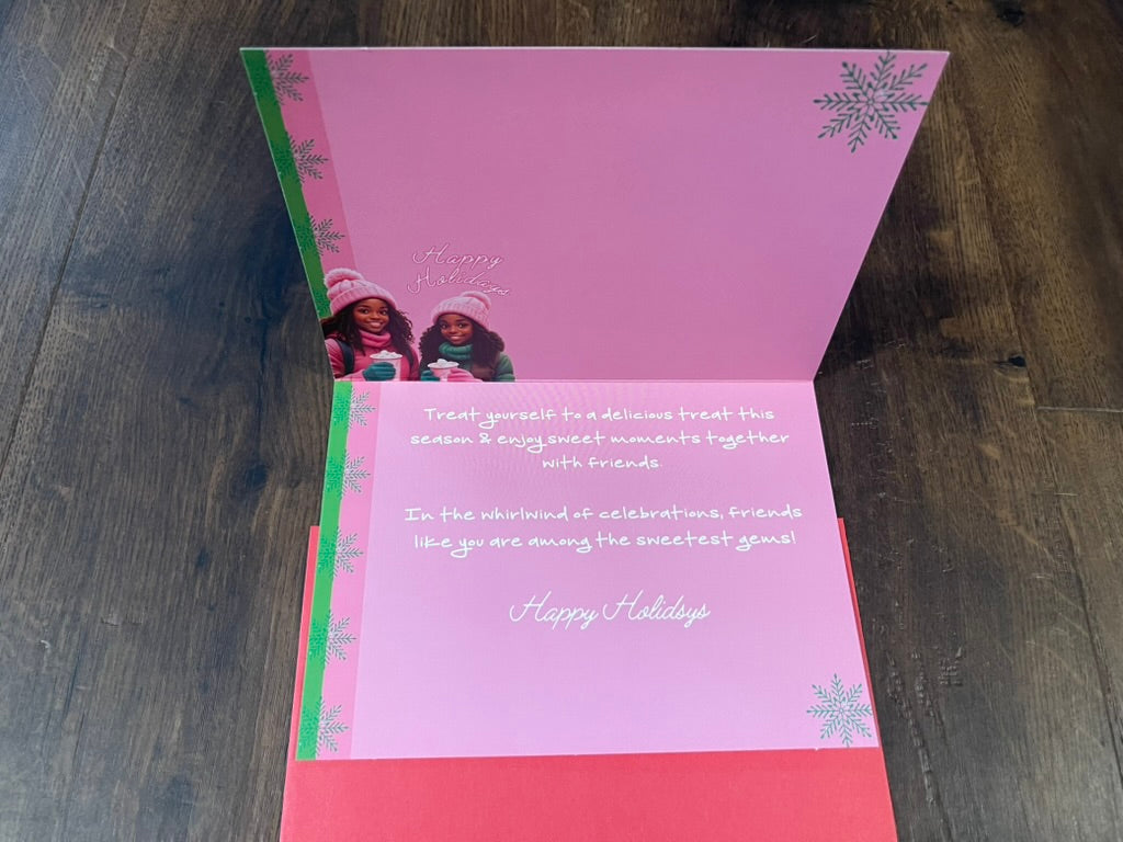 Sending Sweet Holiday Vibes! African American Holiday Cards