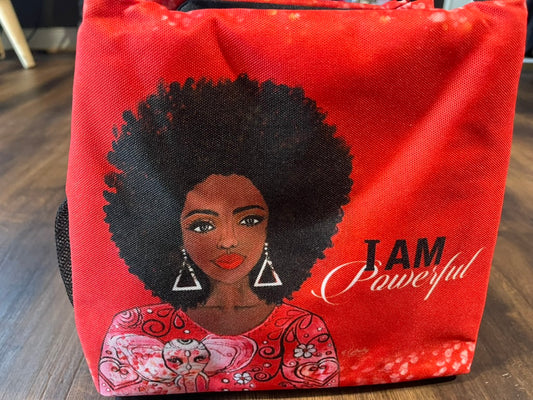 I Am Powerful Lunch Bag Set with Box Containers