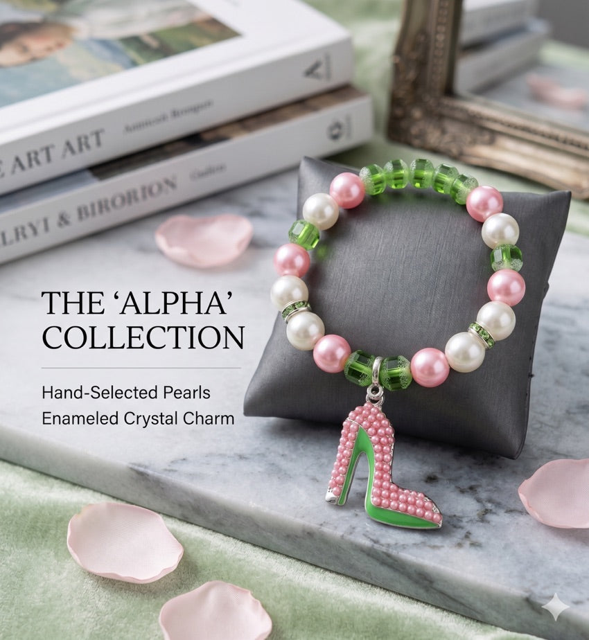 Alpha Heel Charm Bracelet