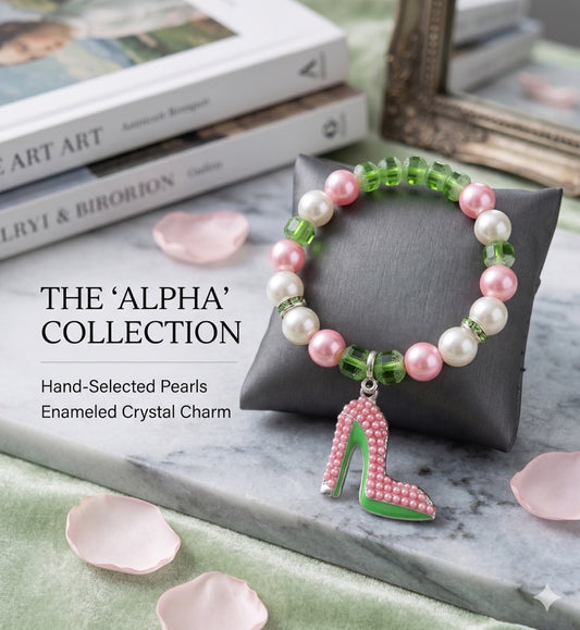 Alpha Heel Charm Bracelet