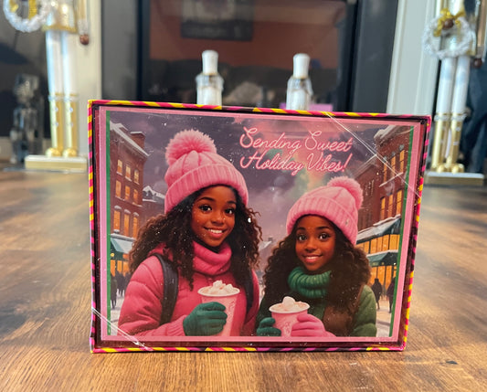 Sending Sweet Holiday Vibes! African American Holiday Cards