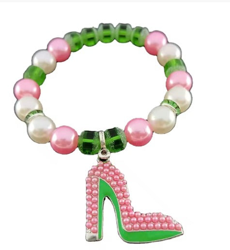 Alpha Heel Charm Bracelet