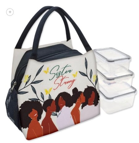 Sister Strong Lunch Bag Set with Box Containers