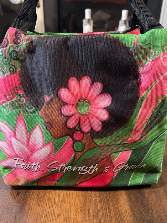 Faith, Strength & Grace Lunch Bag Set with Box Containers